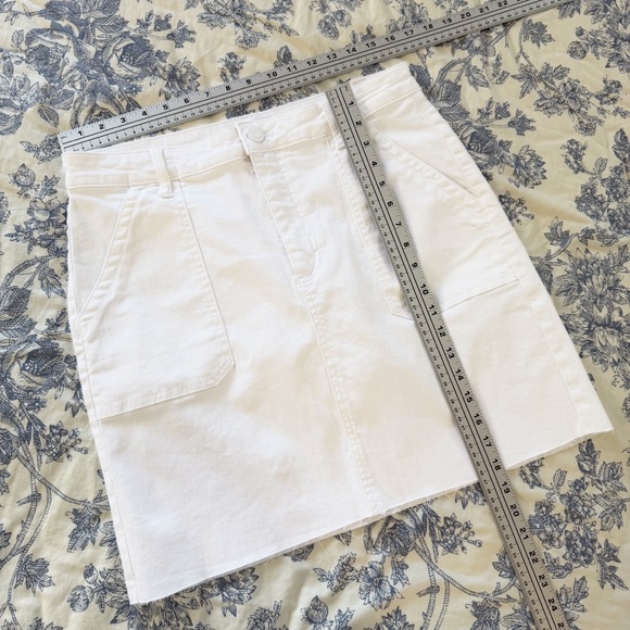Kut From The Kloth Evereve Skirt Womens 10 Bristol Utility White New - Picture 4 of 9